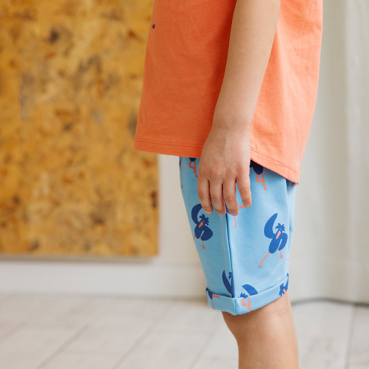 "Baggy" Şort - Gök Mavi