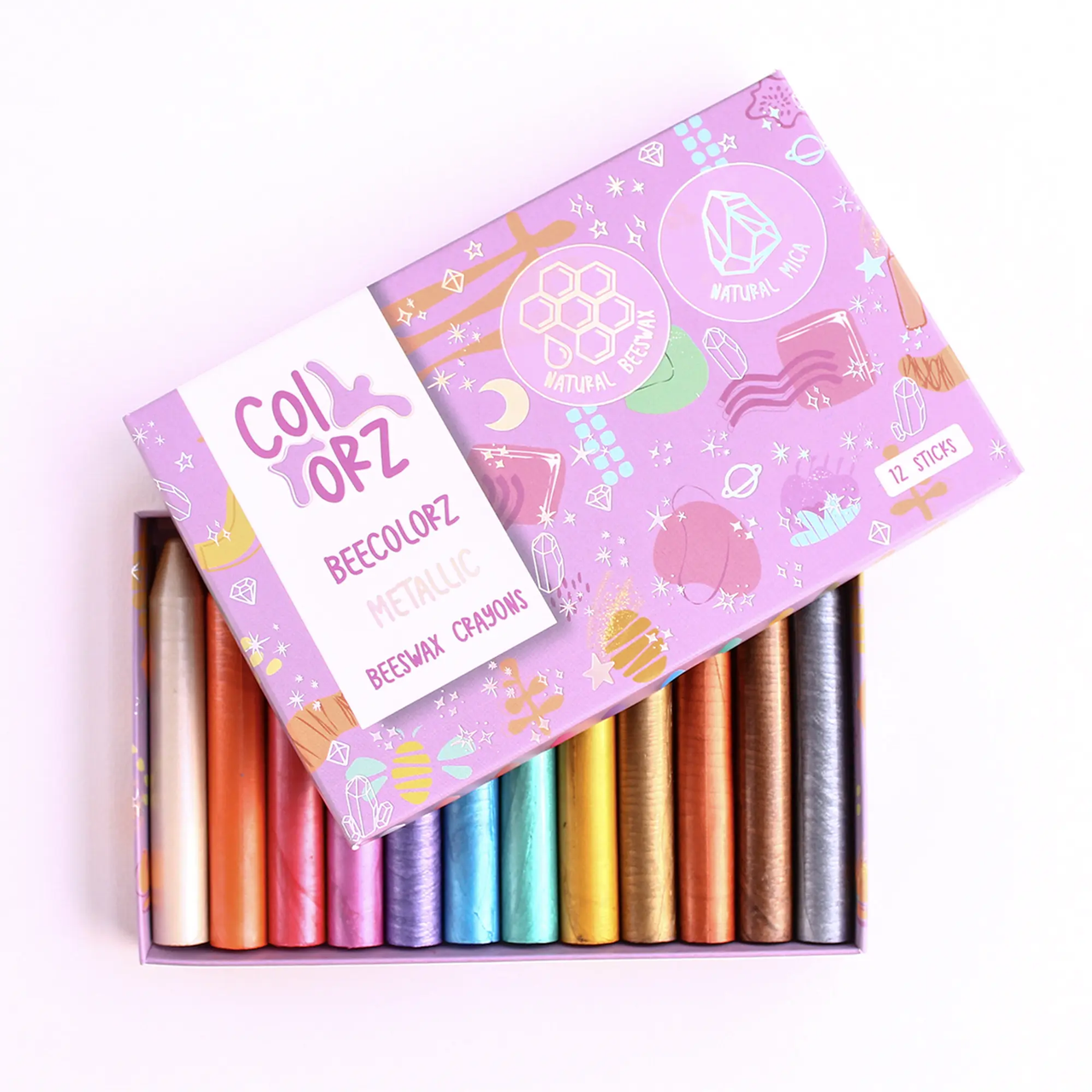 Colorz - Metalic Colors Stick Crayons (12 Sticks)