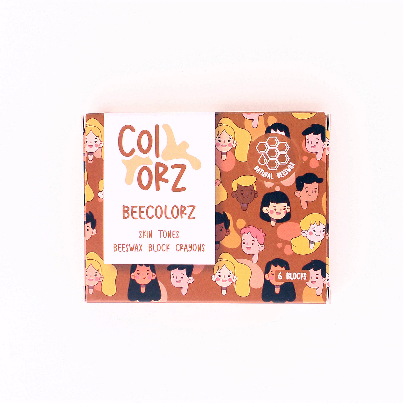 Colorz - Natural Beeswax Skin Colors Block Crayons (6 Blocks)