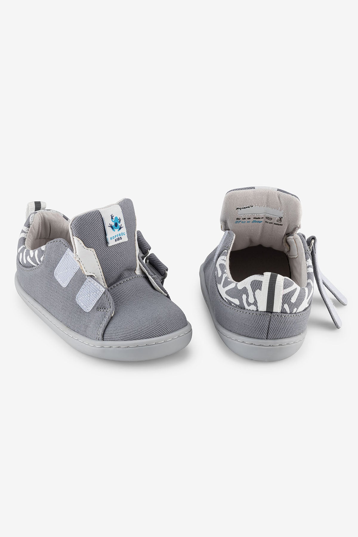 Hopfrög Smart Walker Recycled Canvas Barefoot Sneaker - Eco Grey