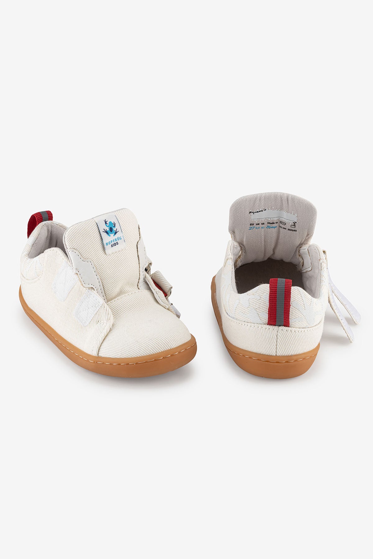 Hopfrög Smart Walker Recycled Canvas Barefoot Sneaker - Eco White