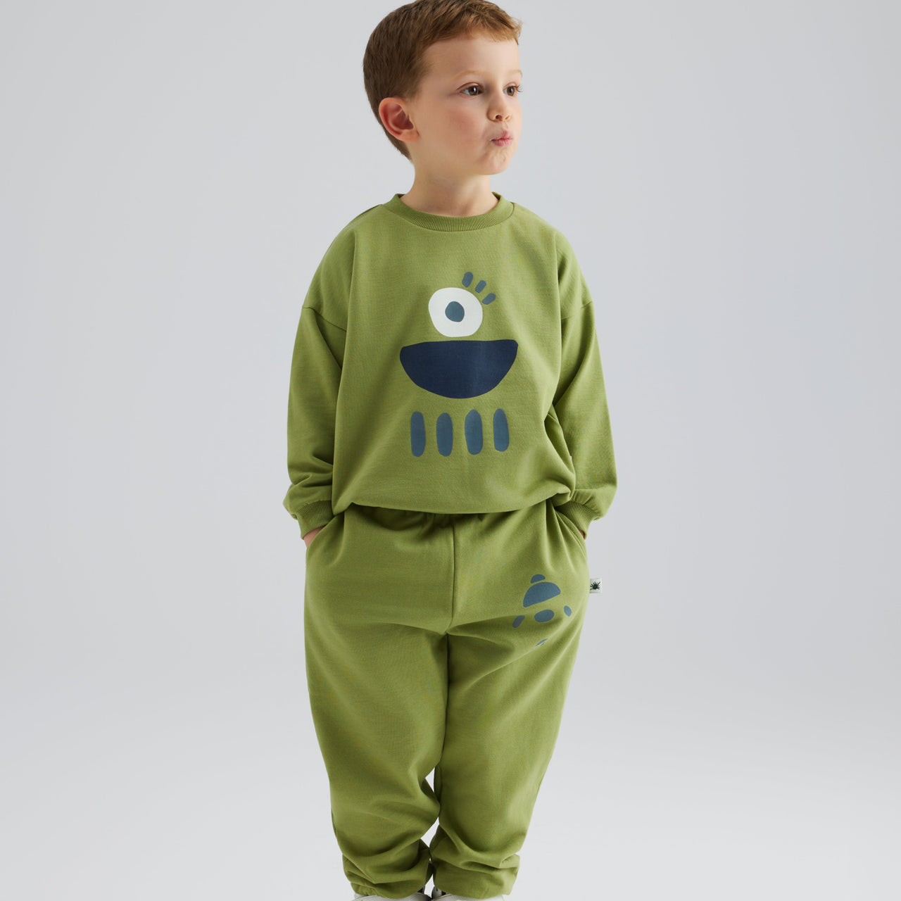 "Relaxed" Pantolon - Yosun Yeşili