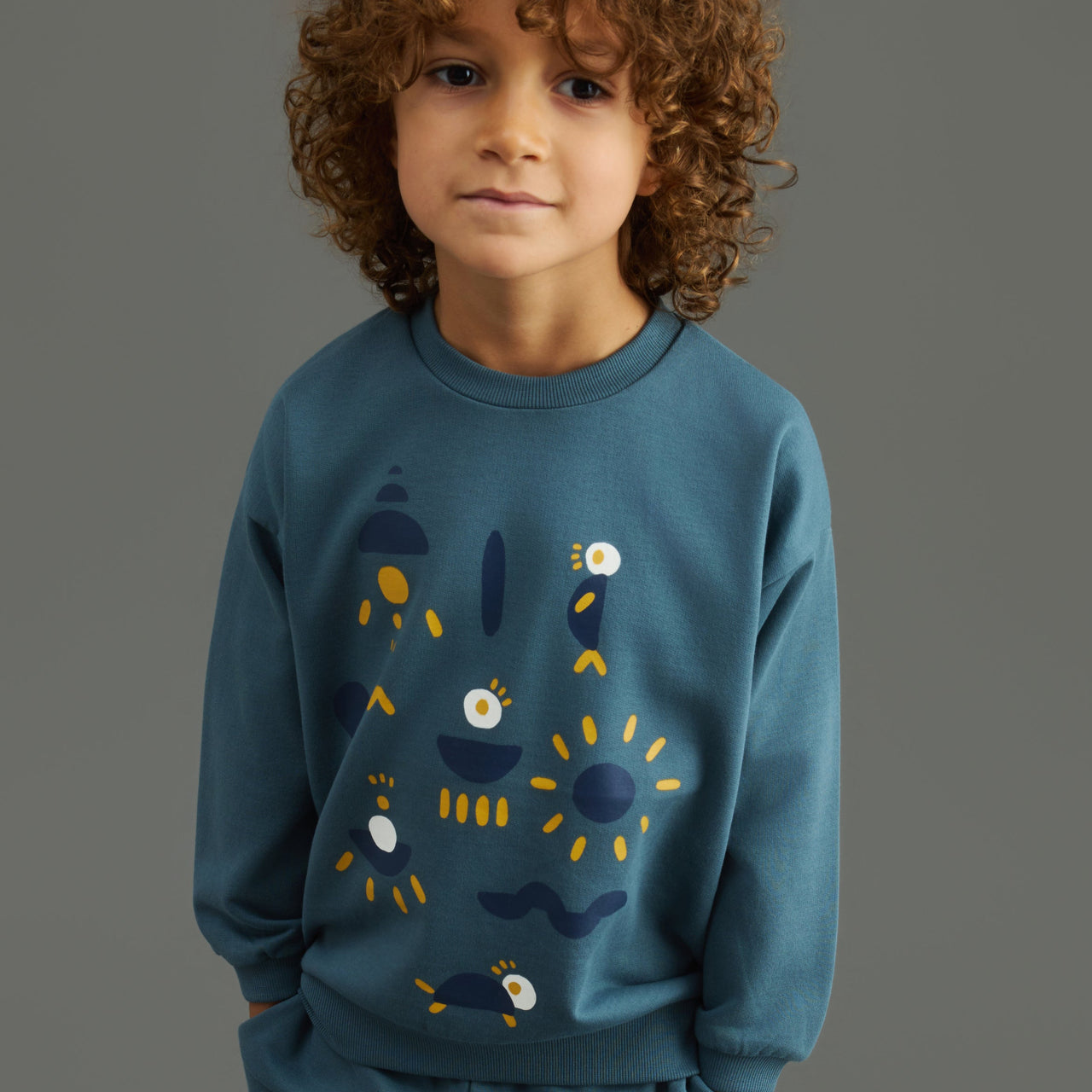 "Grow" Sweatshirt - Koyu Mavi