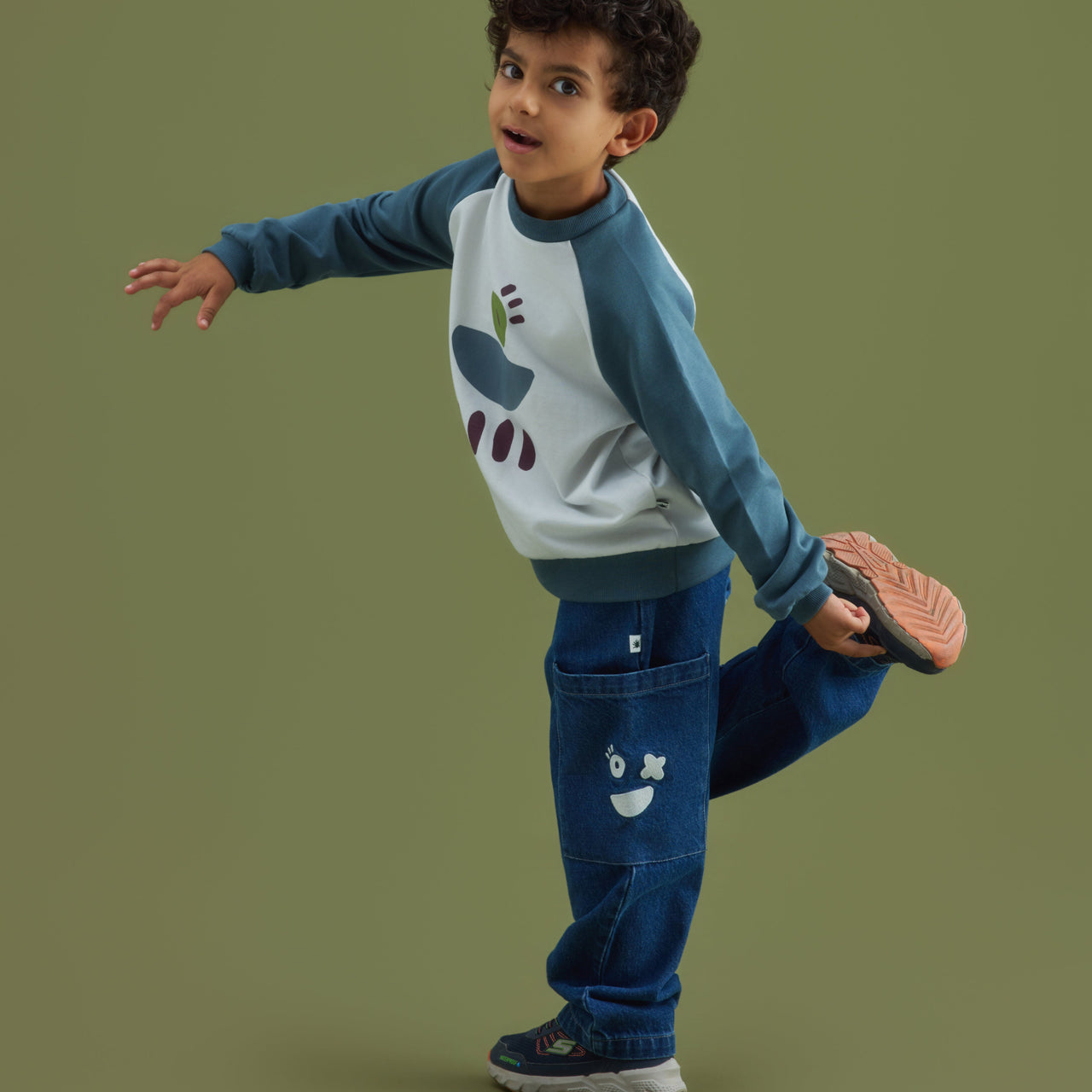 "Cargo" Denim Pantolon - İndigo