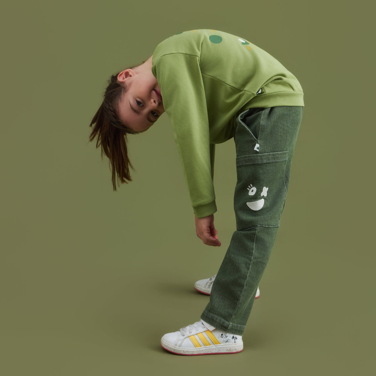 "Cargo" Denim Pantolon - Yeşil