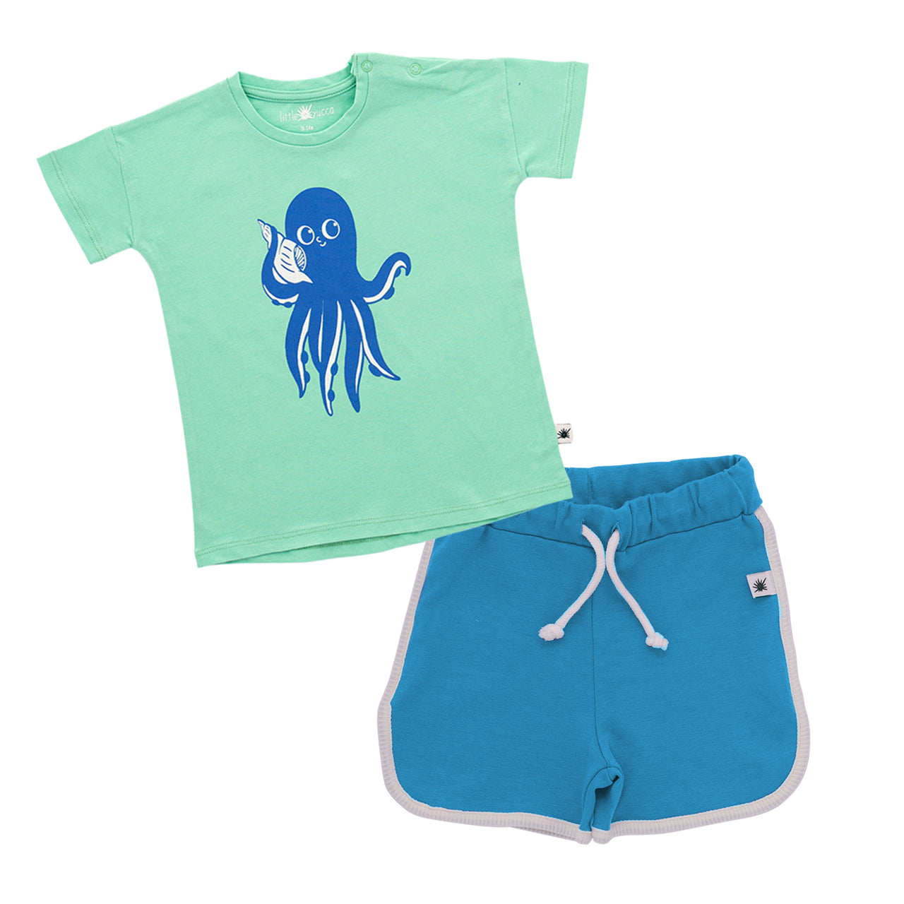 "Summer Baby" Set-Octopus Mint
