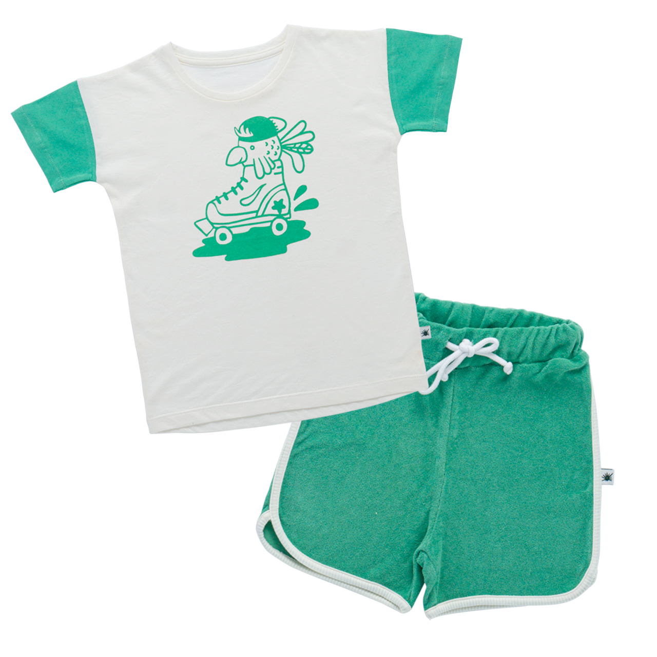 "Summer Kid" Set - Comfy Multi Green