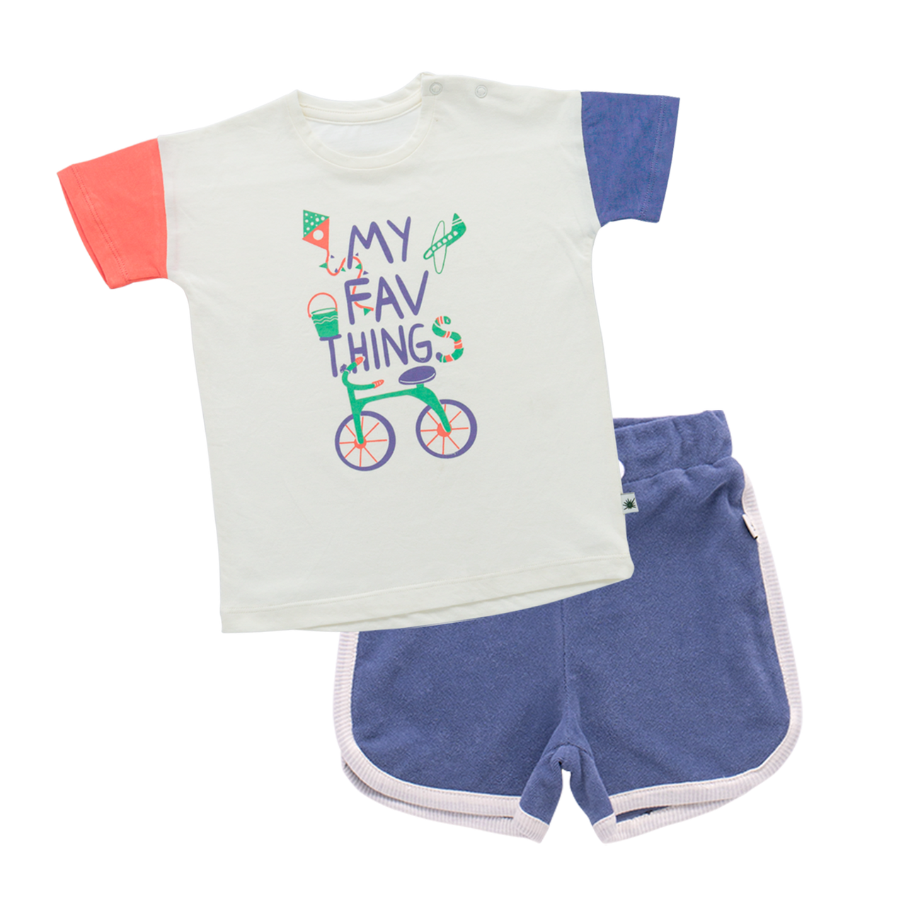 "Summer Kid" Set - Comfy Multi Gece Mavi