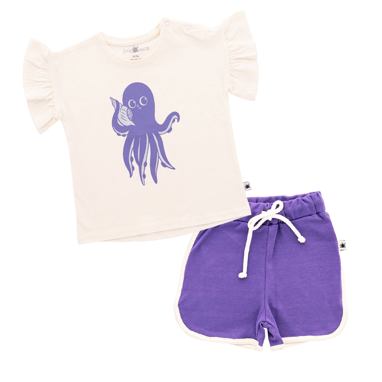 "Summer Baby" Set-Octopus Purple