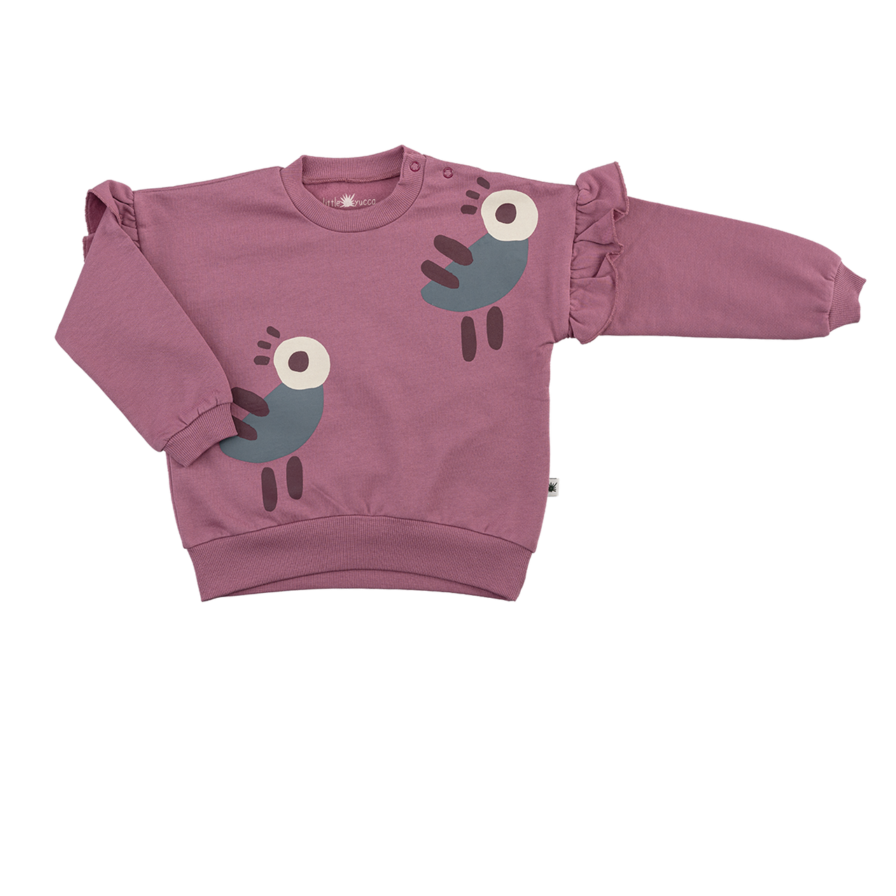 "Frills" Sweatshirt - Koyu Pembe