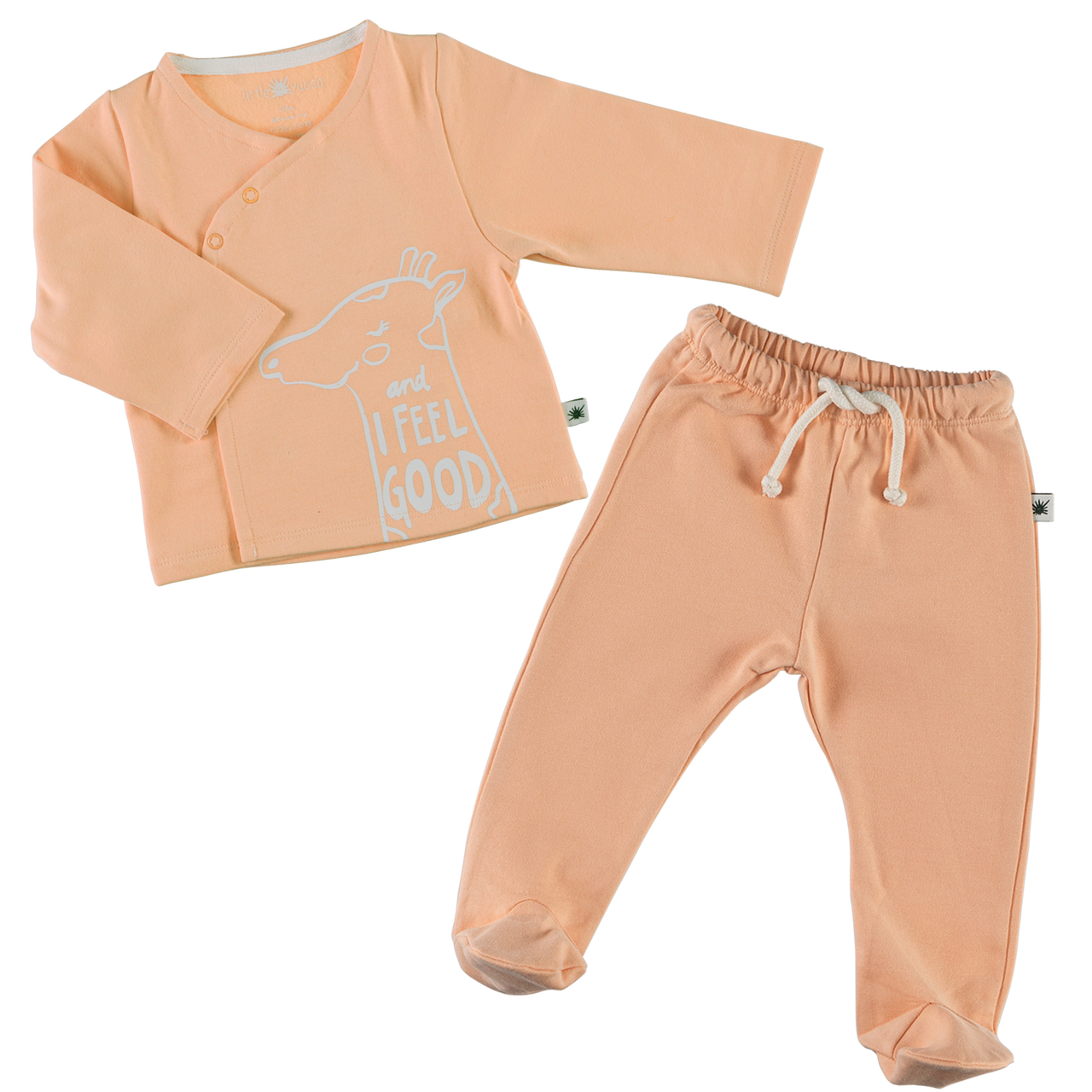 "Moonwalk" Baby Set - Salmon