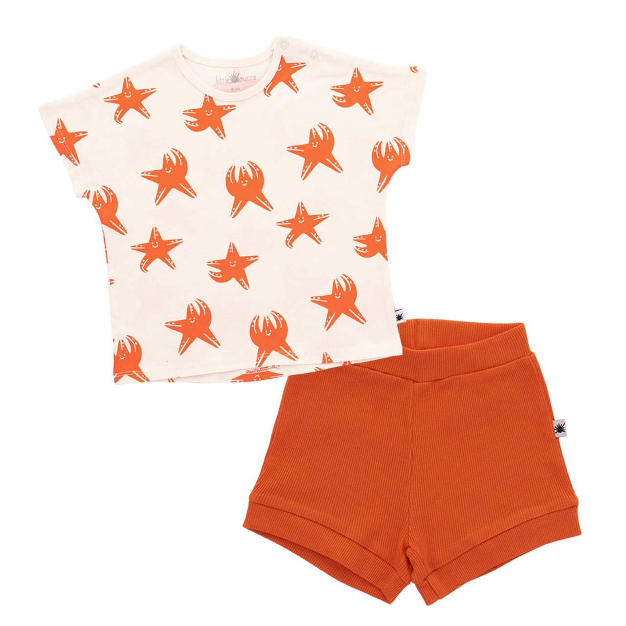 "Summer Baby" Set-Stars Orange