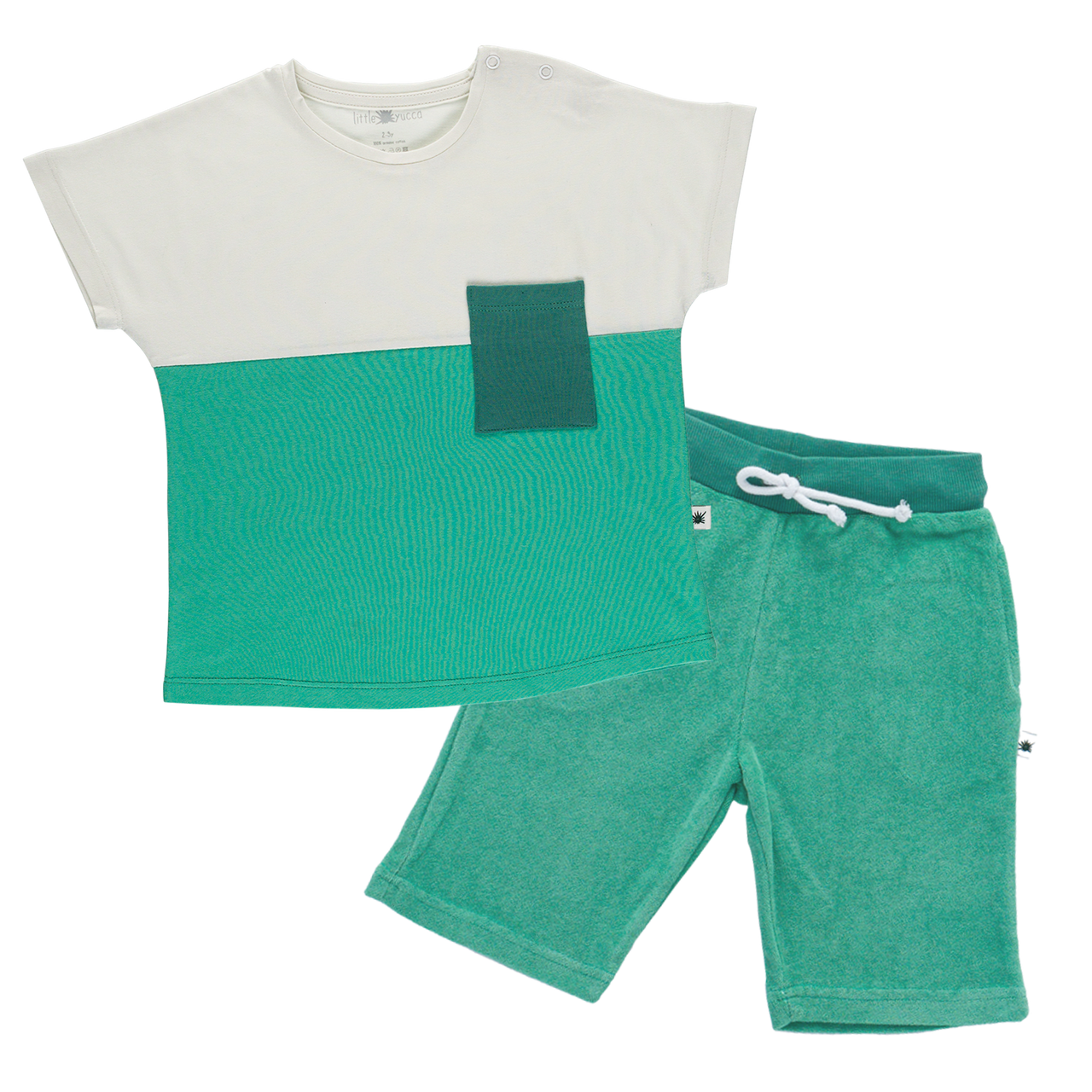 "Summer Kid" Set - Pocket Yeşil