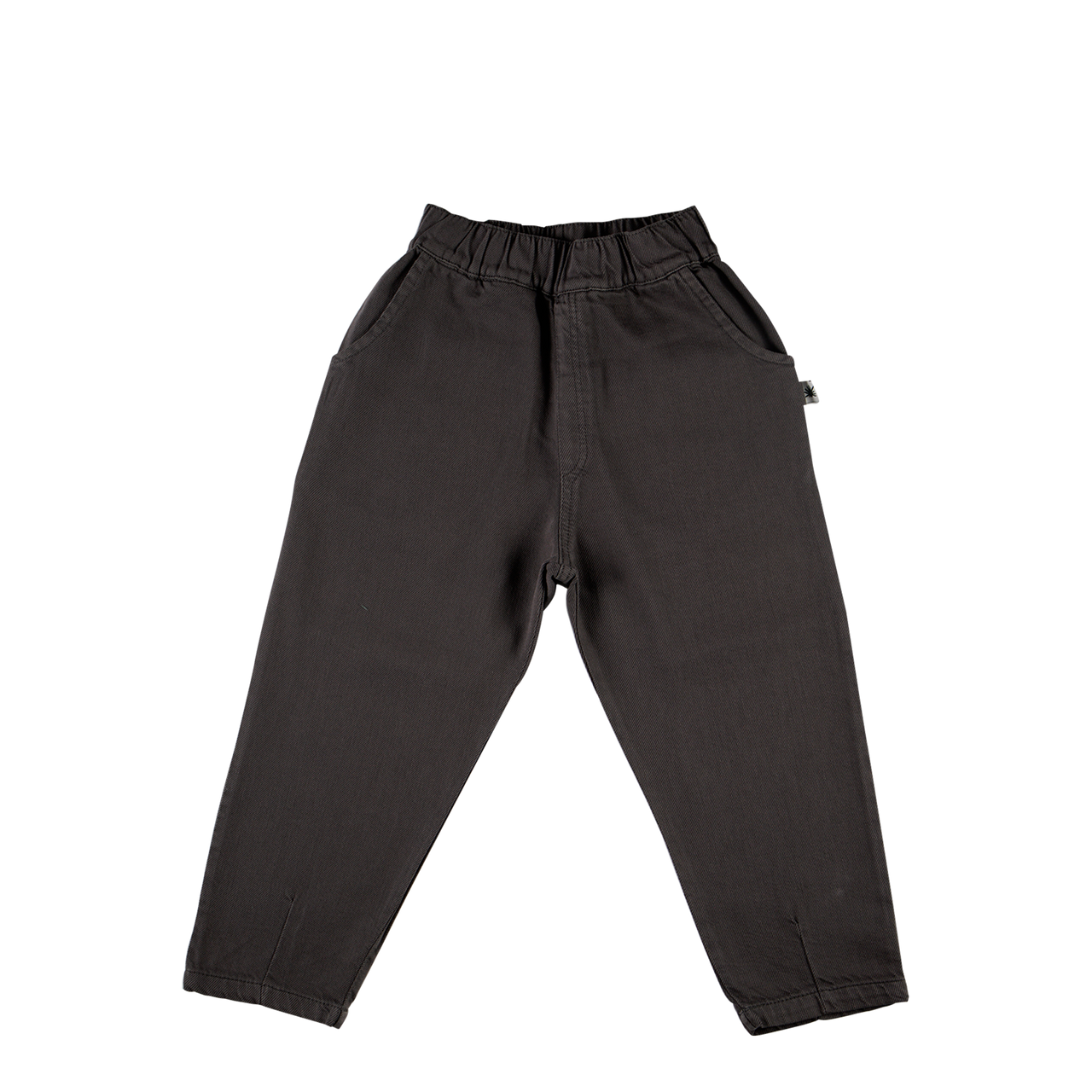 "Slouchy" Canvas Pants - Dark Grey