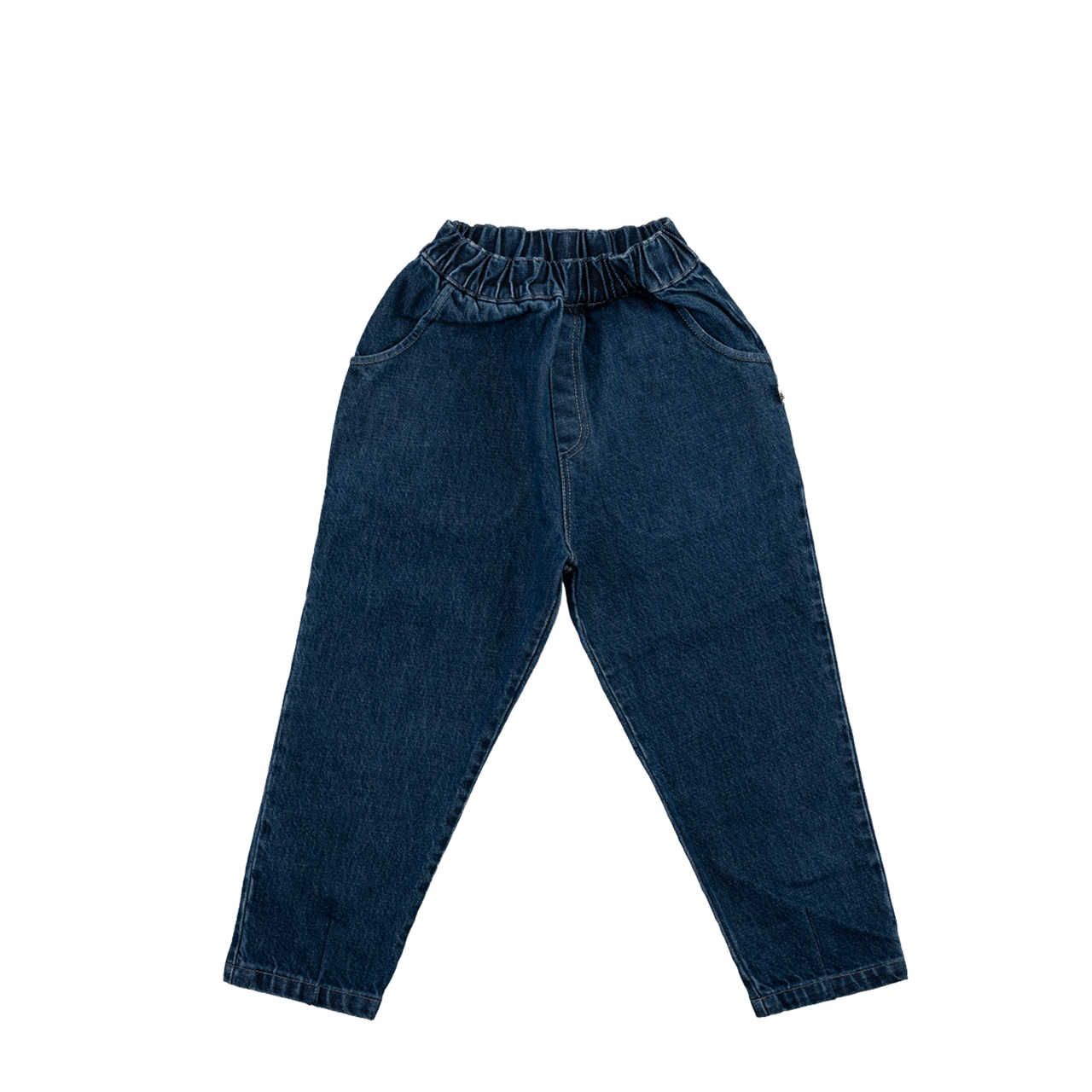 "Slouchy" Denim Pantolon - İndigo