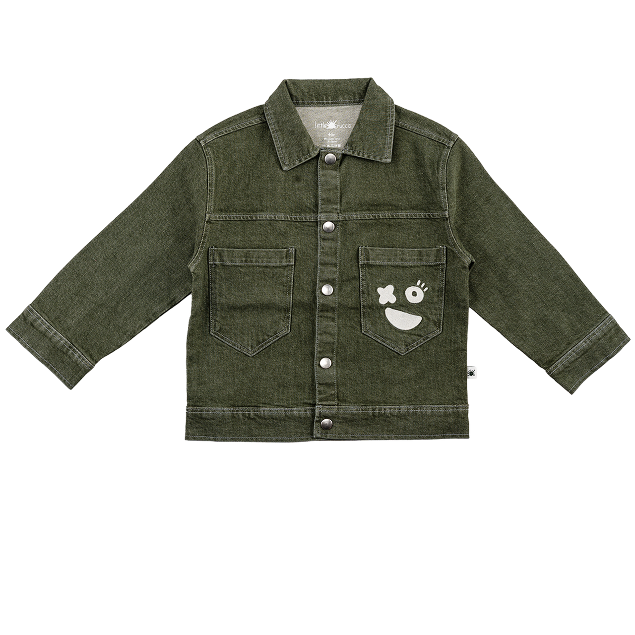 "Street" Denim Ceket - Yeşil