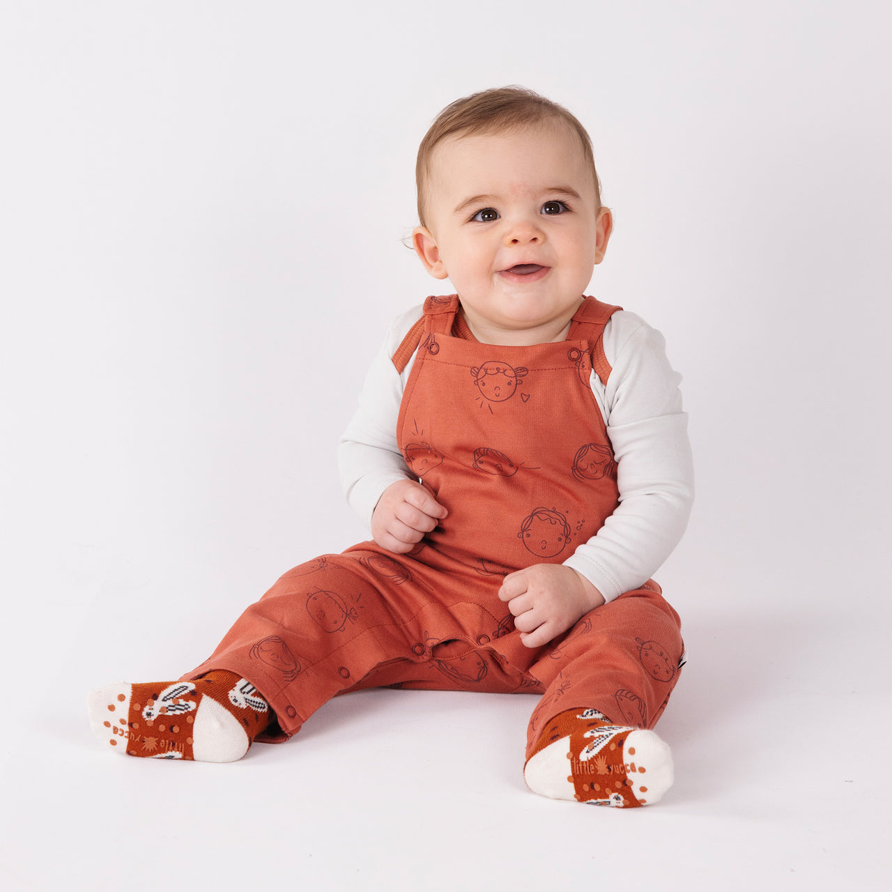 "Yucca" Dungarees - Terracotta