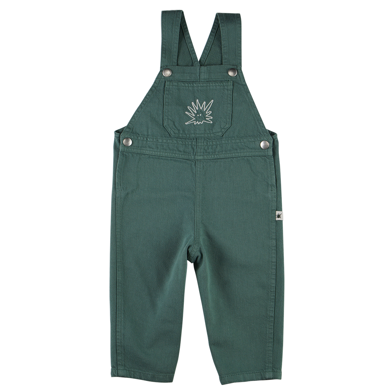 "Yucca" Canvas Dungarees - Deep Green