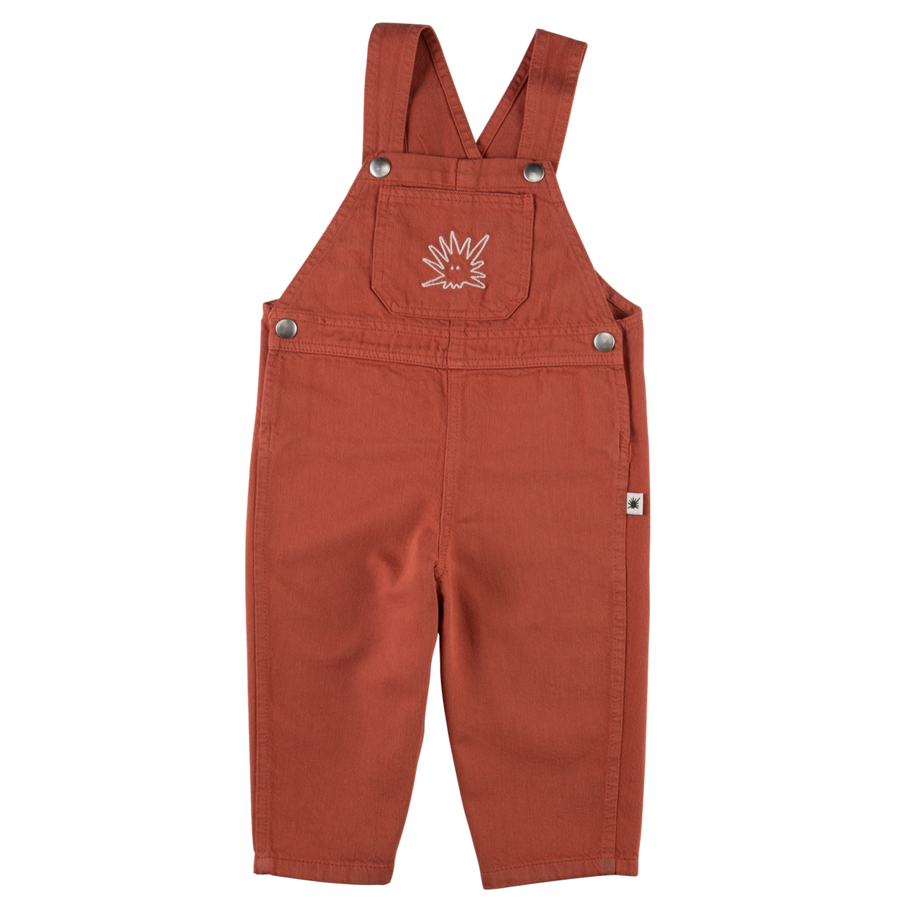 "Yucca" Canvas Dungarees - Terracotta