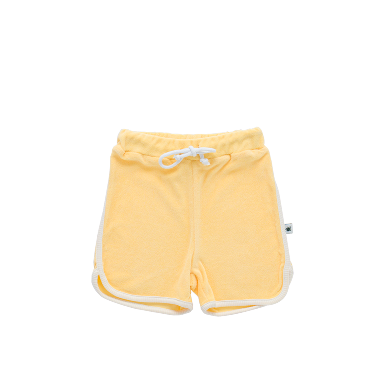 "Run" Terry Towel Shorts - Yellow